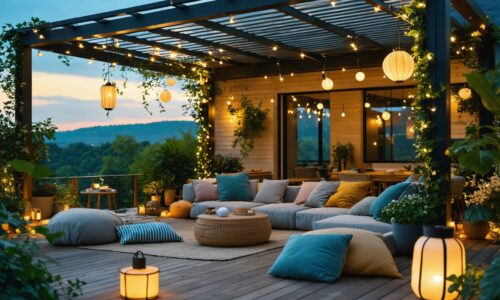So gestalten Sie Ihre Terrasse mit stilvoller Überdachung und kreativer Dekoration für den perfekten Sommerabend